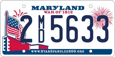 MD license plate 2MD5633