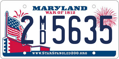 MD license plate 2MD5635