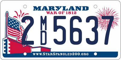 MD license plate 2MD5637