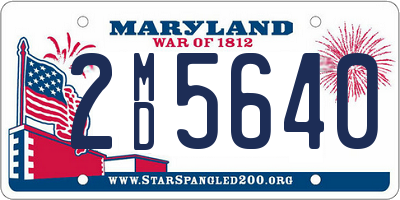 MD license plate 2MD5640