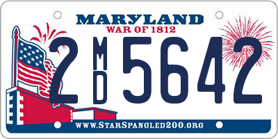 MD license plate 2MD5642