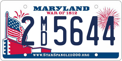 MD license plate 2MD5644