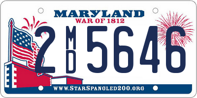 MD license plate 2MD5646