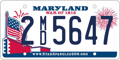 MD license plate 2MD5647