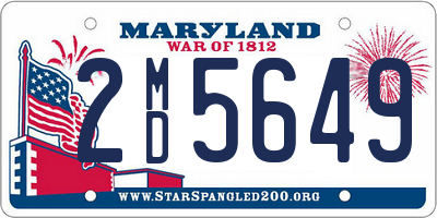 MD license plate 2MD5649