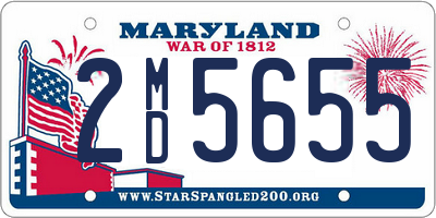 MD license plate 2MD5655