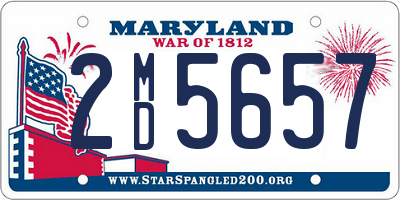 MD license plate 2MD5657