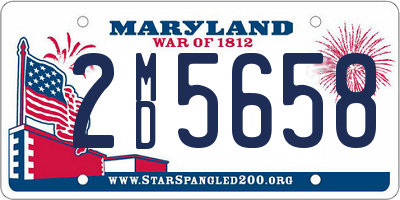 MD license plate 2MD5658