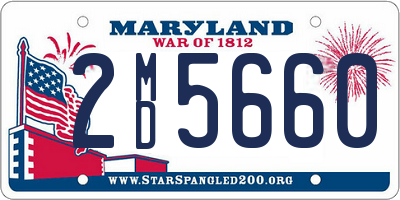 MD license plate 2MD5660