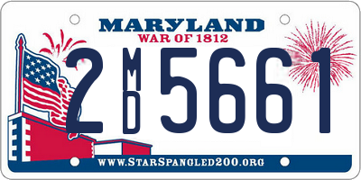 MD license plate 2MD5661