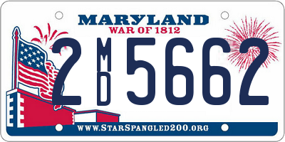 MD license plate 2MD5662