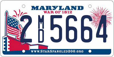 MD license plate 2MD5664