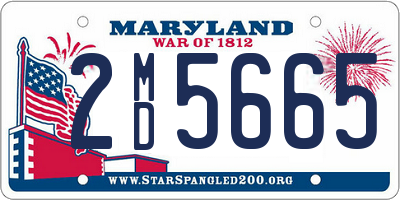 MD license plate 2MD5665