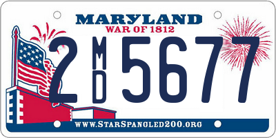 MD license plate 2MD5677