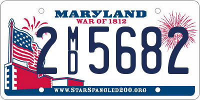 MD license plate 2MD5682