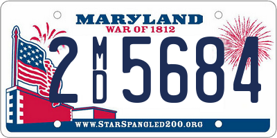 MD license plate 2MD5684