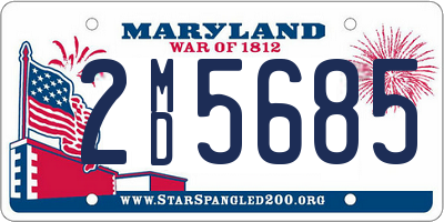 MD license plate 2MD5685