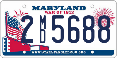 MD license plate 2MD5688