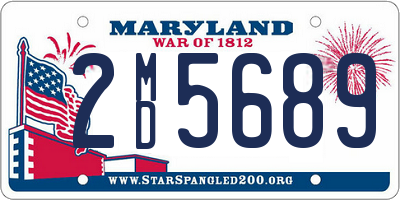 MD license plate 2MD5689