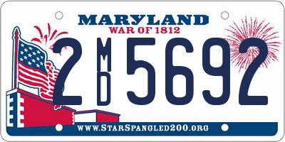 MD license plate 2MD5692