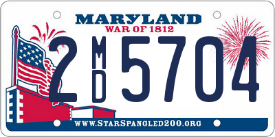 MD license plate 2MD5704