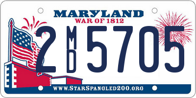 MD license plate 2MD5705