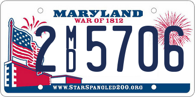 MD license plate 2MD5706