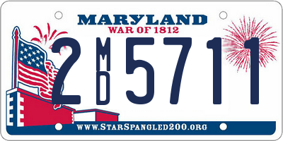 MD license plate 2MD5711