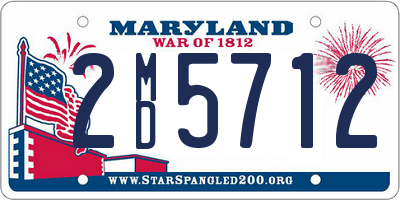 MD license plate 2MD5712