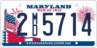 MD license plate 2MD5714