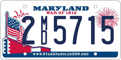 MD license plate 2MD5715