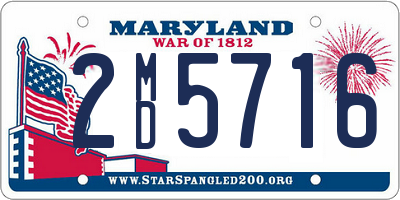 MD license plate 2MD5716