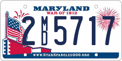 MD license plate 2MD5717