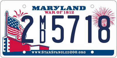 MD license plate 2MD5718