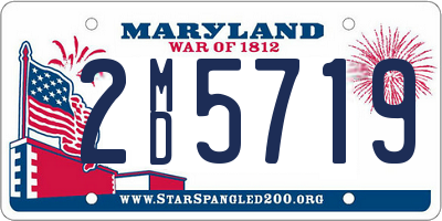 MD license plate 2MD5719