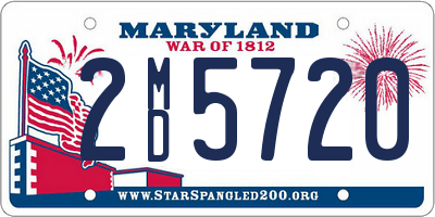 MD license plate 2MD5720