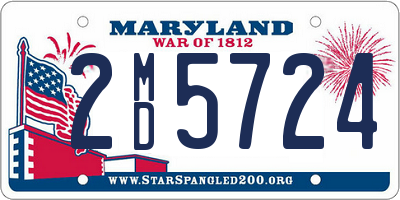 MD license plate 2MD5724