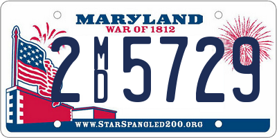 MD license plate 2MD5729