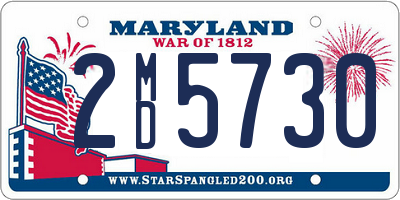 MD license plate 2MD5730