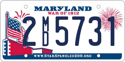 MD license plate 2MD5731