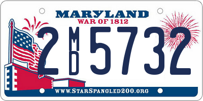 MD license plate 2MD5732