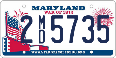 MD license plate 2MD5735