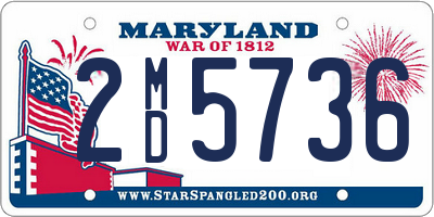 MD license plate 2MD5736