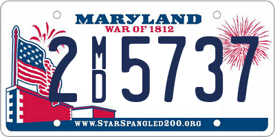 MD license plate 2MD5737