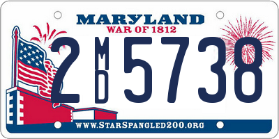 MD license plate 2MD5738