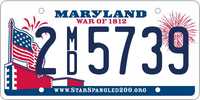 MD license plate 2MD5739