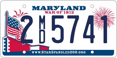 MD license plate 2MD5741