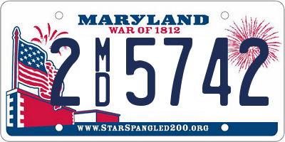 MD license plate 2MD5742