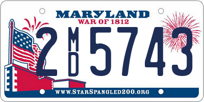 MD license plate 2MD5743