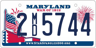 MD license plate 2MD5744